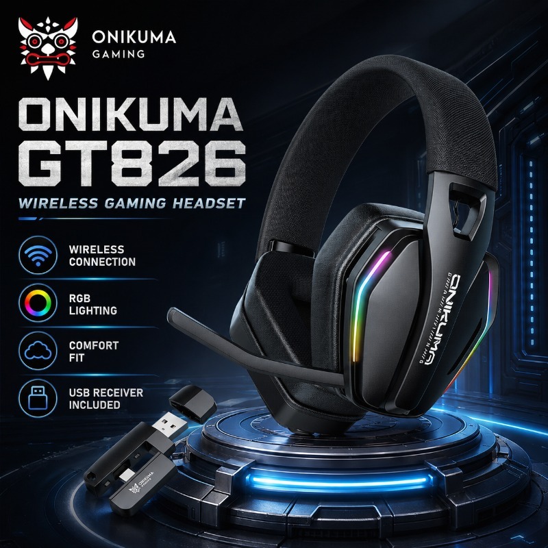 Gaming Console Amazon - ONIKUMA GT826 Wireless Gaming Headset Bluetooth