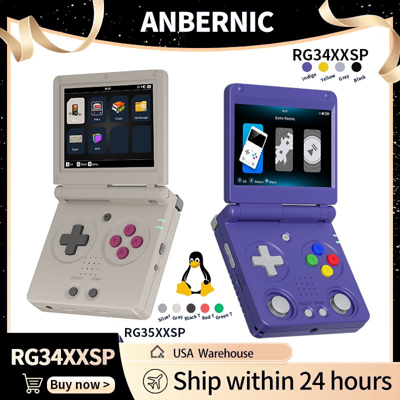 Anbernic RG34XXSP RG35XXSP Fli - Gaming Console Sale ulasan dan harga