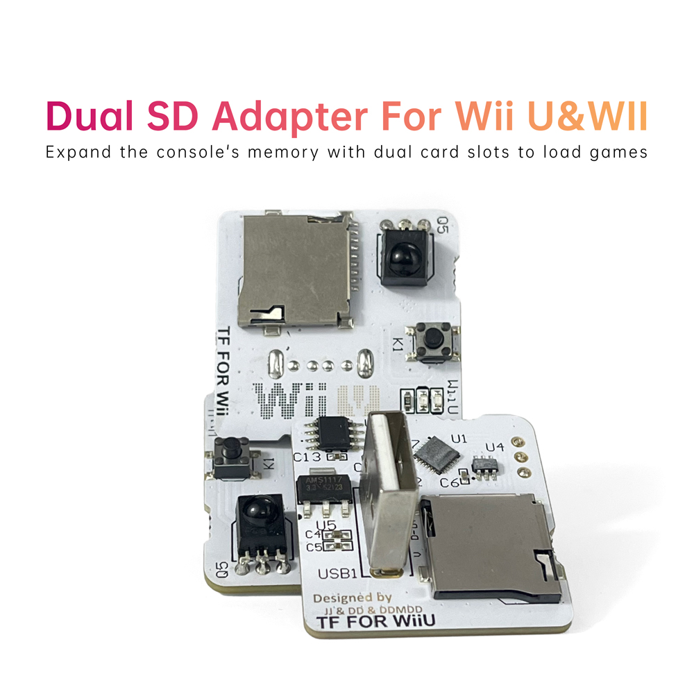 Two SD Card Slot Adapter Memor - Gaming Console Mini ulasan dan harga