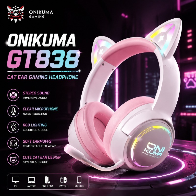 ONIKUMA GT838 Gaming Headset C - Gaming Console Amazon ulasan dan harga