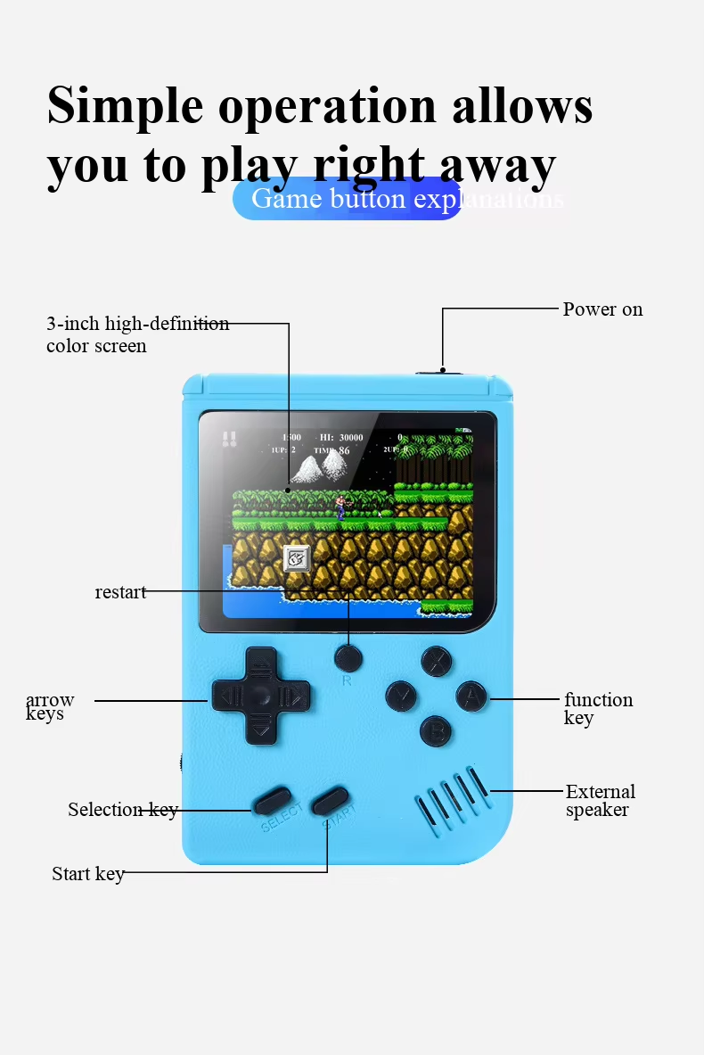 400 In 1 MINI Games Handheld G - Gaming Console Sale ulasan dan harga