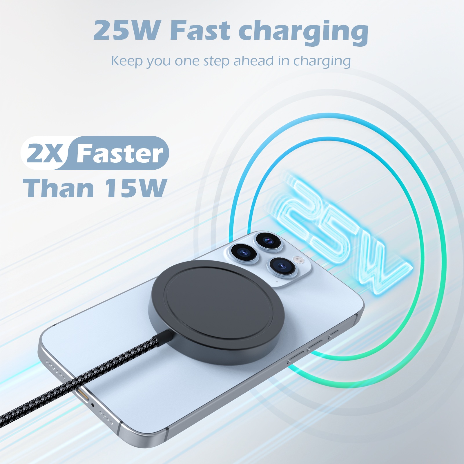 25W Magnetic Wireless Charger  - Controller Charging Dock ulasan dan harga