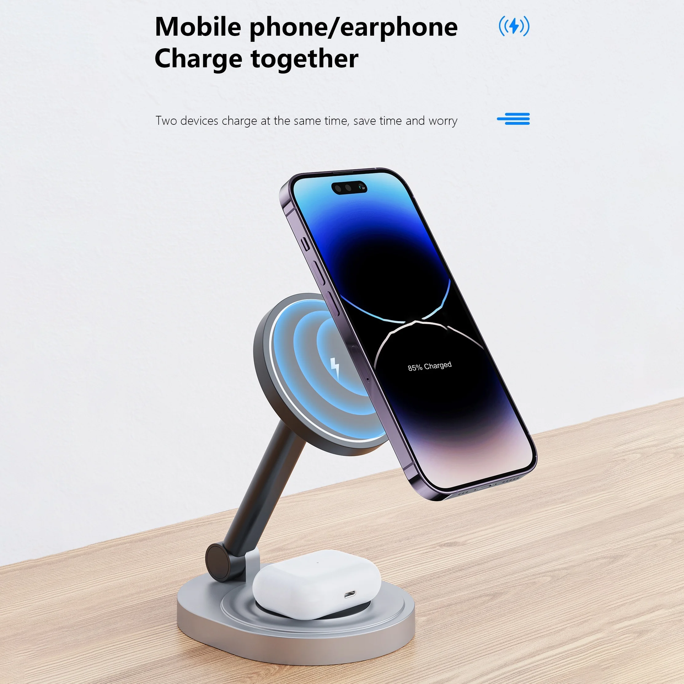 2 In 1 Magnetic Wireless Charg - Controller Charging Dock ulasan dan harga