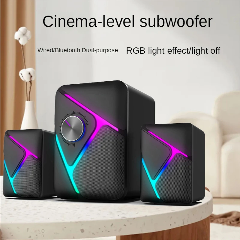 Computer Audio 2.1 Subwoofer E - Gaming Console Apple ulasan dan harga