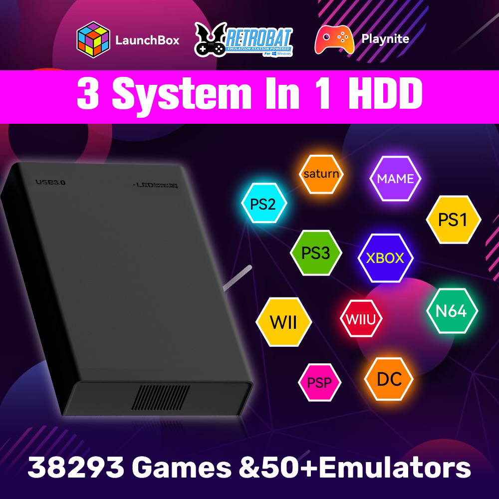 500G Retro Gaming HDD Video Ga - Gaming Console Os ulasan dan harga