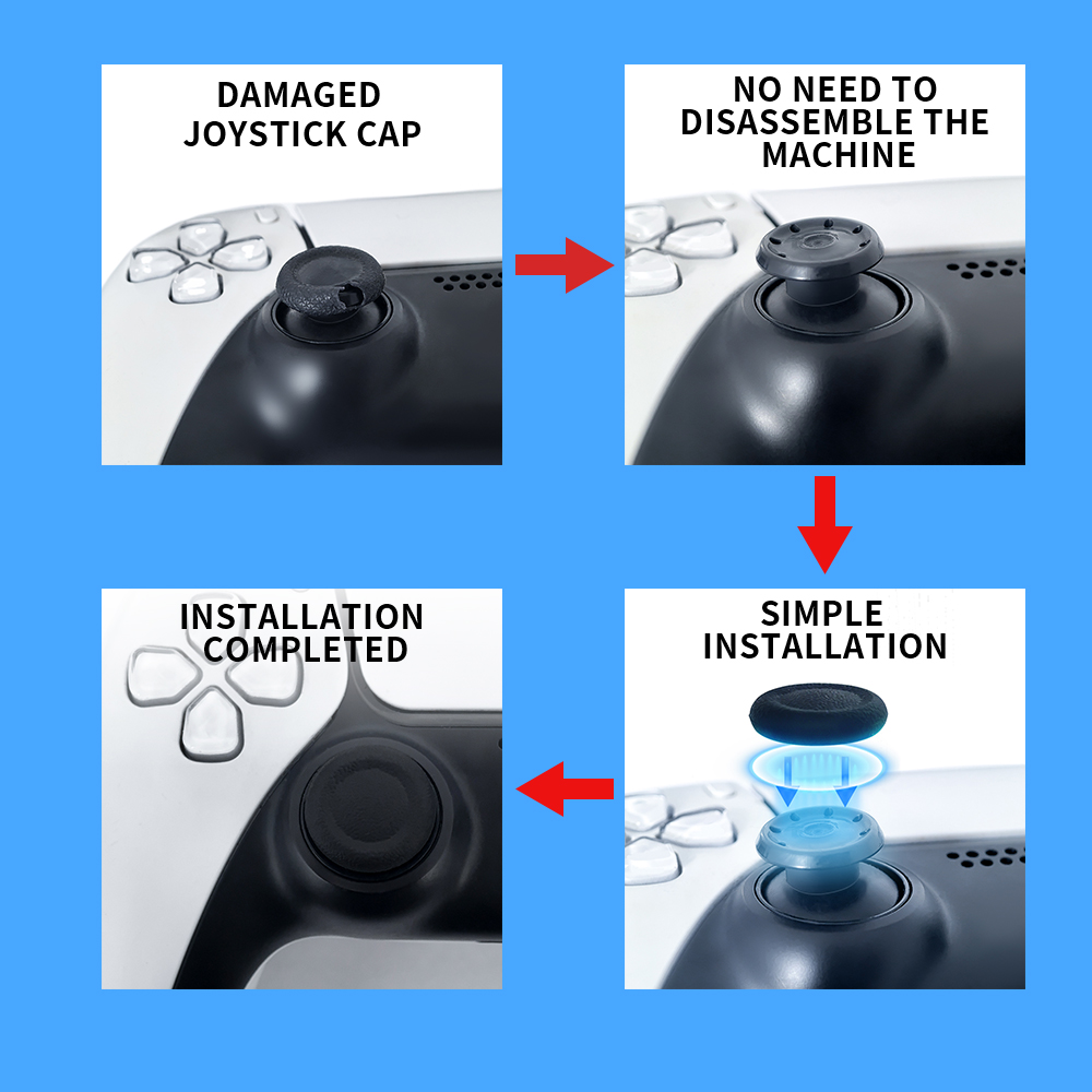 2-6 Pcs Non-Skid Thumb Grip Ca - Gaming Console Kit ulasan dan harga